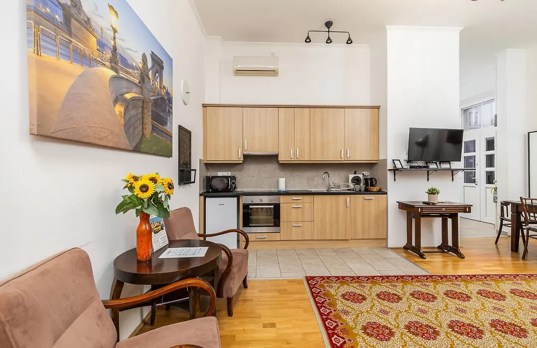 Central Budapest Apartment In Historical Building With Free Private Parking-1